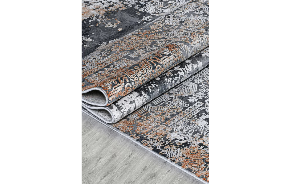 Ковер турецкий Royal Silk 21170A D.GREY_SHR/D.GREY_CKN