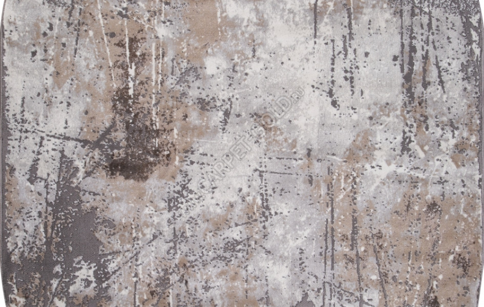 Ковер 3433 - GRAY-BEIGE - Овал - коллекция GRAFF