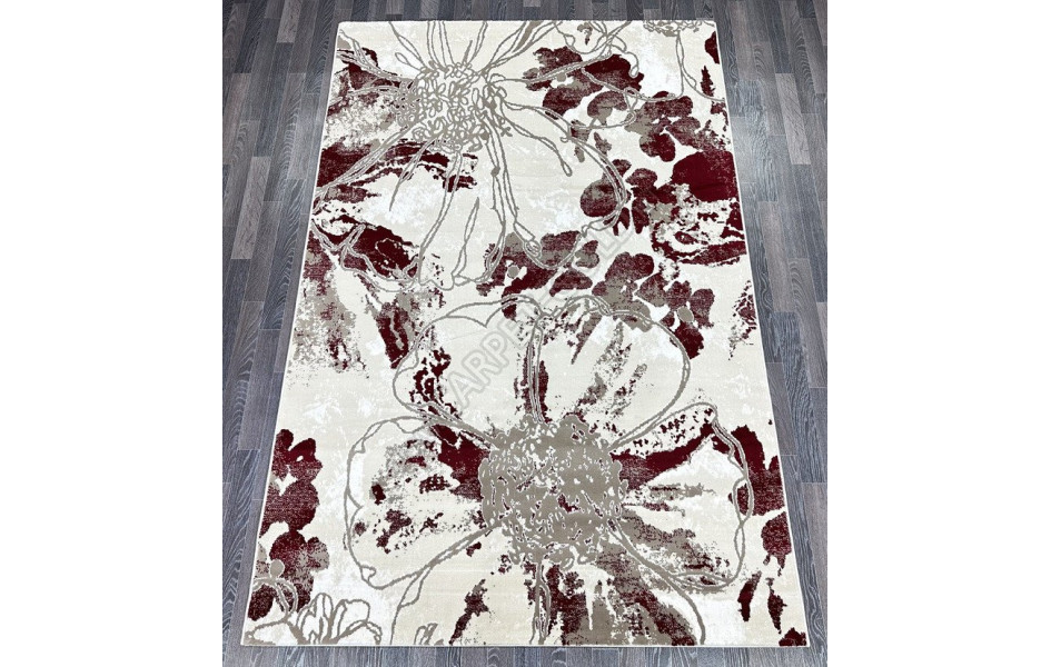 D094A_RED / LIGHT BEIGE Madison с цветами