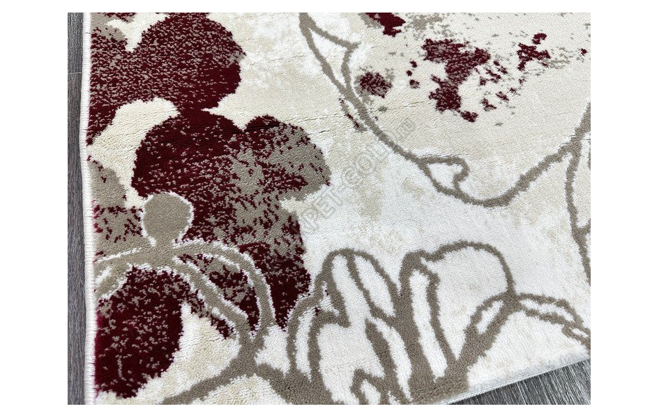 D094A_RED / LIGHT BEIGE Madison с цветами