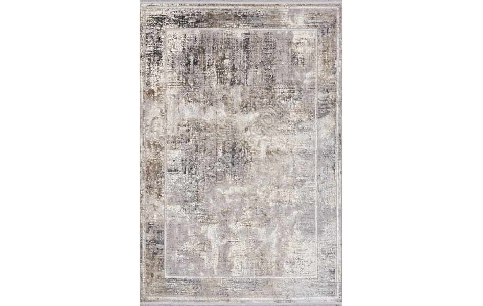 Ковер 00225A - GREY FDY / BEIGE FDY - Прямоугольник - коллекция ASADU