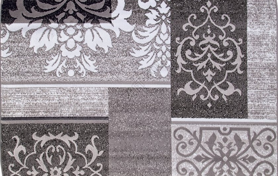 Ковер d216 - GRAY - Овал - коллекция SILVER