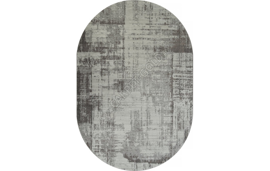 Ковер F237 - GRAY-BEIGE - Овал - коллекция GRAFF