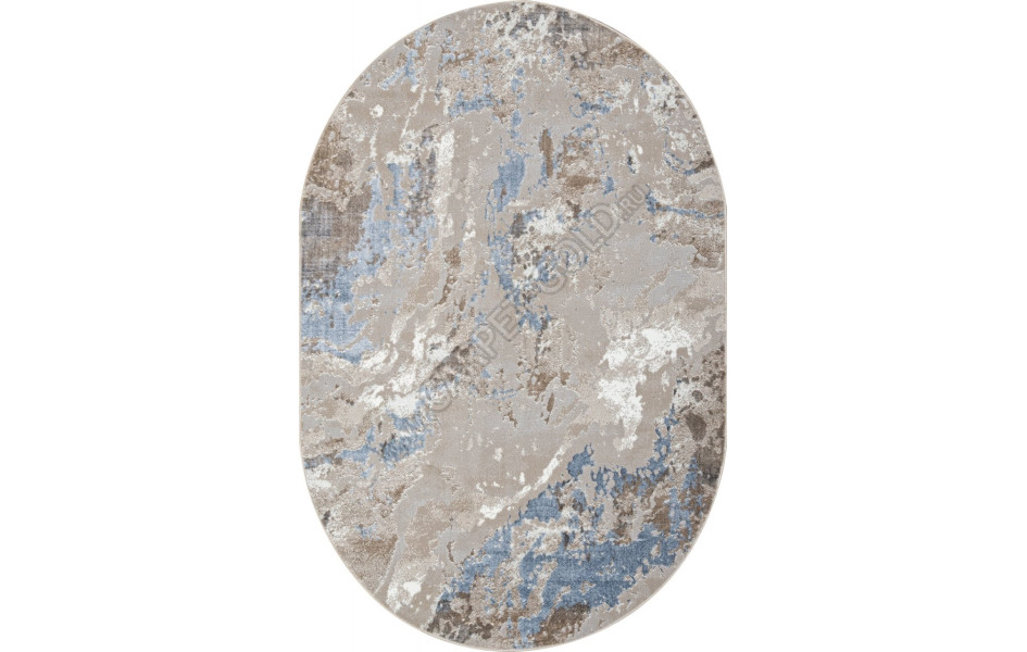 Ковер 00085A - L.BLUE / BEIGE - Овал - коллекция PARADIZE