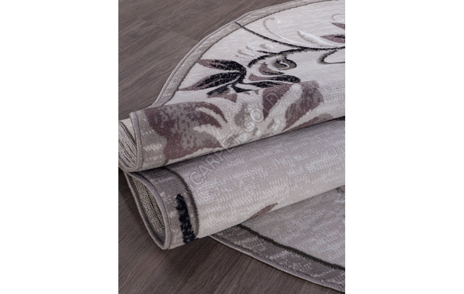 Ковер d353 - GRAY - Овал - коллекция SILVER