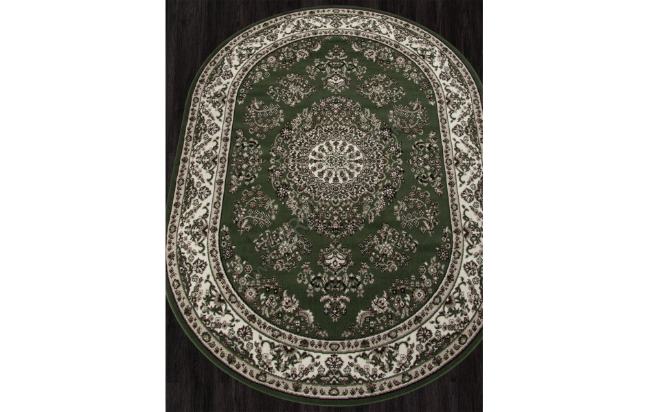 Ковер D285 - GREEN - Овал - коллекция GAVANA