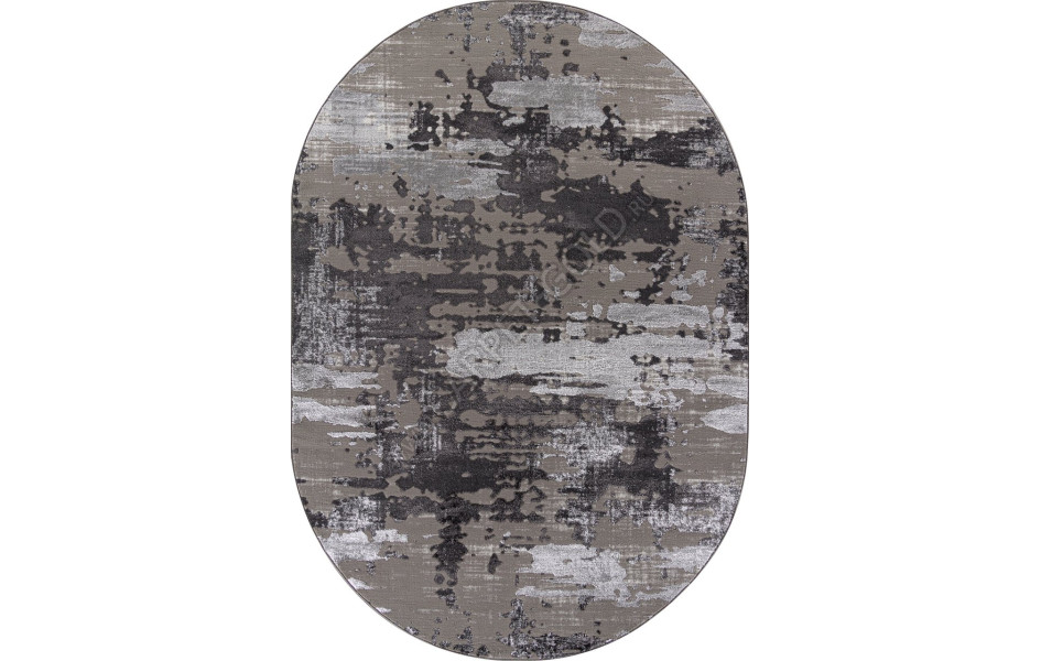 Ковер O1471 - 995 GREY / GREY - Овал - коллекция ANTEP