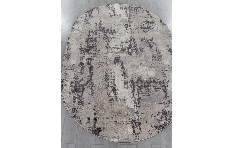 Ковер 38871 - 995 GREY / GREY - Овал - коллекция BRAND