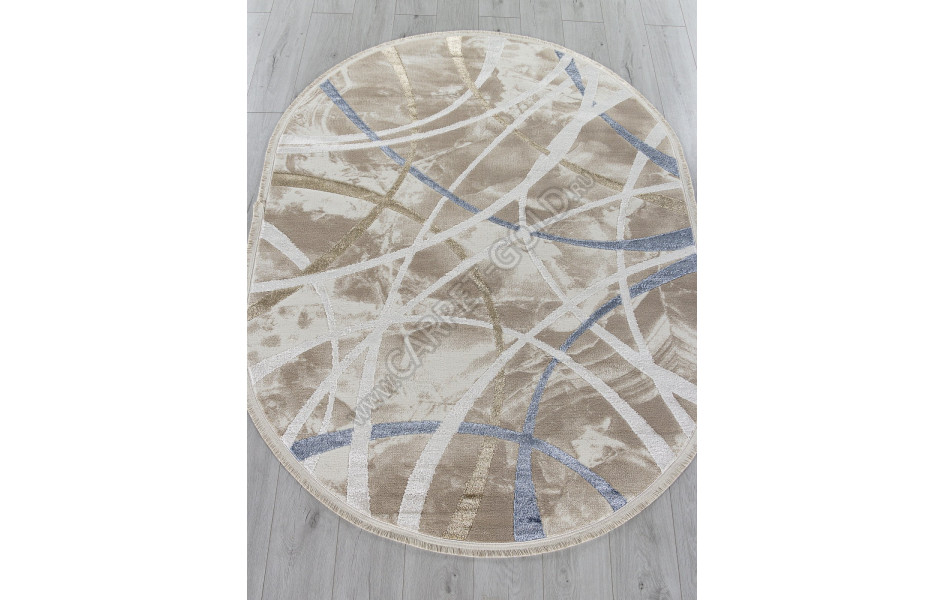 Ковер 27248A - CREAM / BEIGE - Овал - коллекция MOSSO